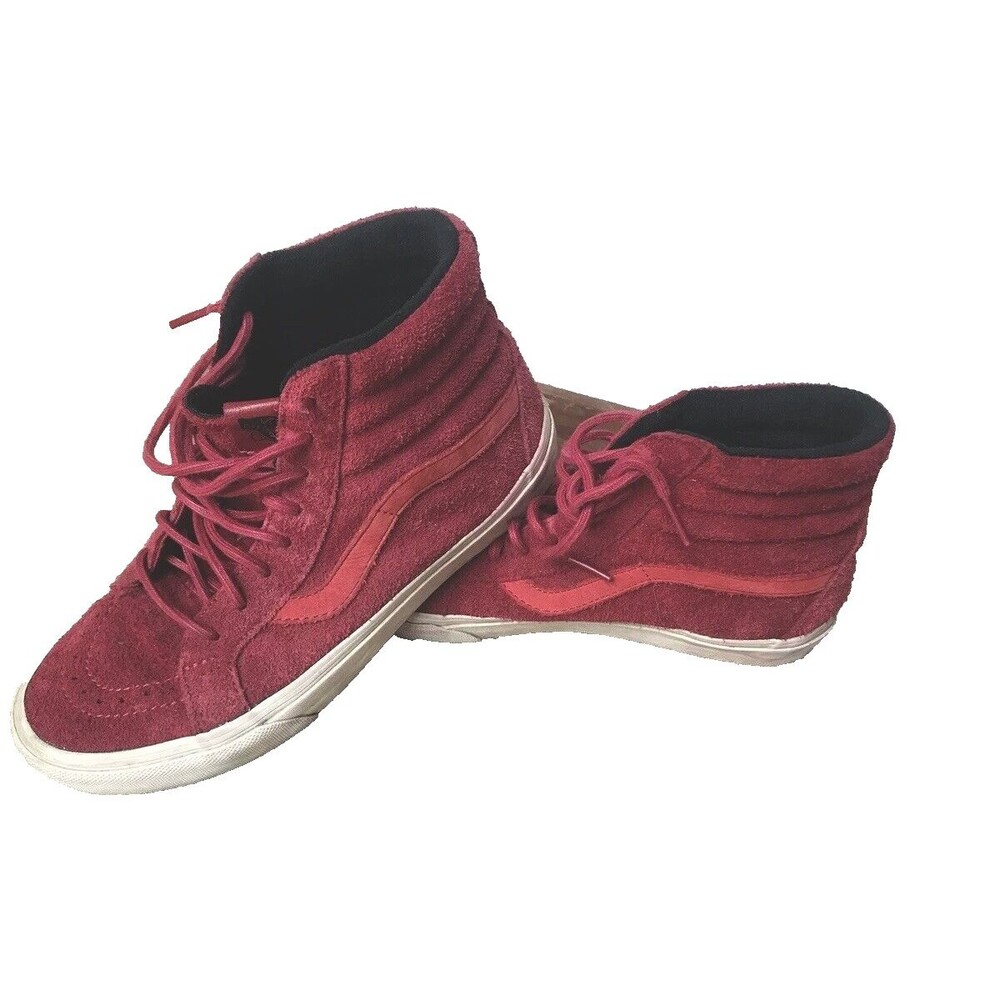 VANS Year of the Monkey RARE Red Suede Sk8-Hi Reissue Sz Men's Sz 6.5 /Women's 8